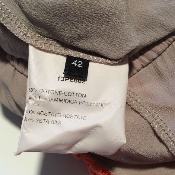 Beautiful orange peplum top size M - Picture 9 of 9